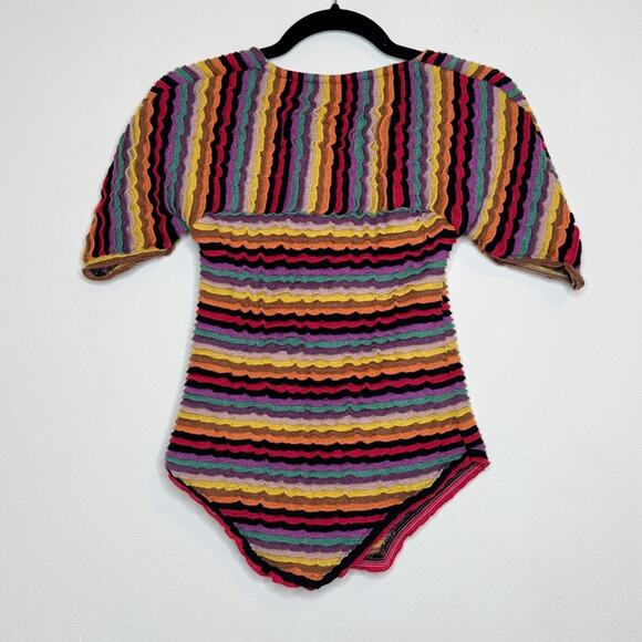 Tach Centauro Top Knit Multicolor Stripe Size S - Picture 6 of 12